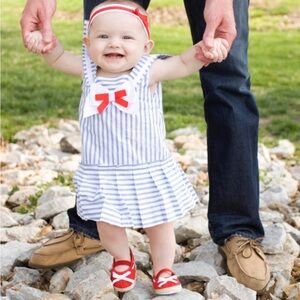 Janie and Jack Sailor girls dress